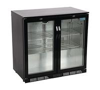 Polar G-Series Hinged Door Back Bar Cooler GL012, 198L, Black, 198 Litre