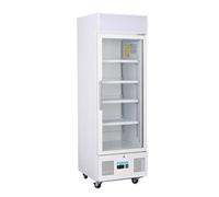 POLAR G-Series Upright Display Fridge 218L White