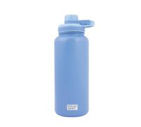 Polar Gear 1L Insulated Water Bottle - Double Wall Vacuum + Dust Cover Cap | Vacuum-insulated 304 stainless steel, leakproof screw cap with dust cover, BPA-free, carry handle, keeps cold 24h and hot 12h