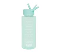 Polar Gear 1L Tracker Bottle with Easy Flip Up Straw & Hydration Tracker Markings - Mint