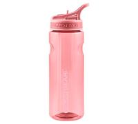 Polar Gear 650ml Aqua Grip Water Bottle with Straw - Drinking Bottle, Pink | Reusable, BPA-free sports bottle, ideal for gym, cycling, work, convenient straw, durable design, stay hydrated on the go