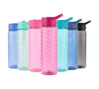 Polar Gear 700ml Ecozen Water Bottle with Fun Textured Designs - Flip-Up Lid, Leak & Spill-Proof, BPA-Free, Easy to Clean, Berry