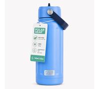 Polar Gear 740ml Insulated Water Bottle with Straw Double Wall - Blue