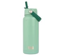 Polar Gear 740ml Water Bottle - Premium Grade Durable Stainless Steel, Double Wall Insulation, Leak Proof, Scratch Resistant, with Flip Straw & Flexible Handle (Green)