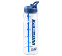 Polar Gear 750ml Tracker Water Bottle With Straw - BPA-Free & Reusable With Time Markings - Perfect for Running Gym, Cycling & Work
