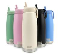 Polar Gear 930ml Double Wall Stainless Steel Water Bottle with Straw | Leakproof Thermal Insulated Insulated Water Bottles with Straw | BPA Free Metal Drinking Bottles for Adults for Gym Work Travel