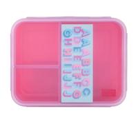 Polar Gear Decorate Me 3-Compartment Lunch Box with A-Z Sticker Sheet, Personalization, Leakproof Silicone Seal, BPA-Free - Lilac Rose