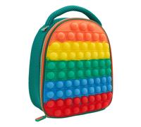 Polar Gear Insulated Sensory Popit Lunch Bag, Handle - 600D Polyester Reusable Food & Drink Thermal Cool Bag for School Nursery Snacks Picnic