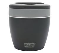 Polar Gear Microwavable Food Containers with Fold Away Cutlery, Polypropylene, 500 milliliters, Grey