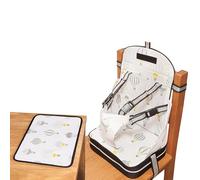 Polar Gear Portable Booster Seat Dining Chair - Baby Chair for Toddlers 1-3 | Booster seat with 5-point harness, placemat included, storage pocket, foldable design, secure straps, easy clean surface