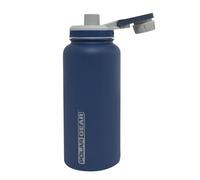 Polar Gear Stainless Steel Water Bottle 1L - Double Wall Vacuum Insulated Water Bottles with Dust Cover Screw Cap, Leakproof Metal Water Bottle, BPA