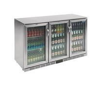 Polar Triple Hinged Door Back Bar Cooler LED Lighting Commercial Display Fridge