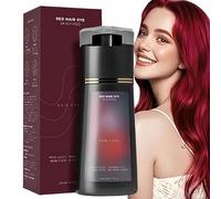 Polar Ha/ir Dye Shampoo,Hair D/ye Shampoo,Instant Hai/r Dy/es Shampo/o,H/air Color Shamp/oo 3 In 1,Natural Plant Ha/ir D/ye Sha/mpoo,Colour Sh/ampoos Cover Grey Hairs#Red