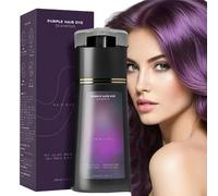 Polar Ha/ir Dye Shampoo,Hair D/ye Shampoo,Instant Hai/r Dy/es Shampo/o,H/air Color Shamp/oo 3 In 1,Natural Plant Ha/ir D/ye Sha/mpoo,Colour Sh/ampoos Cover Grey Hairs#Purple