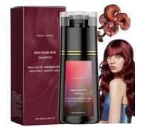 Polar Hair Dye Shampoo,3 in 1 Instant H/air D/ye Sha/mpoo,Ha/ir Care Instant Dy/e Sham/poo,Nova Hai/r D/ye Shampoo,Red Brown Ha/ir Dye,Permanent Gray H/air Coverage,Hai/r Color Sham/poo for Hair#Red