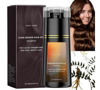 Polar Hair Dye Shampoo,3 in 1 Sha/mpoo for Color Treated Ha/ir,Nova Hai/r D/ye Sham/poo,Dark Brown Hai/r Dy/e Permanent,H/air D/ye Care,Ha/ir Care Instant Dy/e Shamp/oo,H/air Color Sh/ampoo#Dark Brown