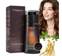 Polar Hair Dye Shampoo,Dark Brown Hair Dye Shampoo,Pol/ar Hair Care,Color Shampo/o for Gray H/air,3 in 1 Shamp/oo for Color Treated H/air,Natural Plant Hai/r D/ye Sham/poo,Permanent Colour(Dark Brown)
