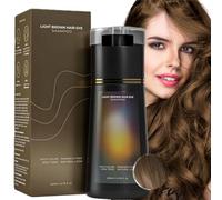 Polar Hair Dye Shampoo,Hair Dye Sham-poo,Instant Ha-ir Dy-es Shampoo,Ha-ir Colour Sham-poo Care,3 In 1 Instant Hairs D-ye Sham-poos,Easy Use Shampoos D-ye,Colour Shampoos Cover Grey Hairs,Light Brown