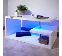 Polar High Gloss LED Lit Coffee Table Blue