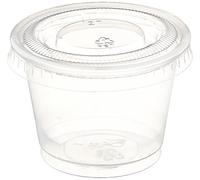 Polar Ice 125 Count Jello Shot Souffle Cups and Lids, 1-Ounce, Translucent