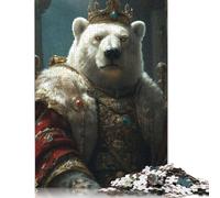 Polar King 500 Pieces Wooden Jigsaw Puzzles Unique Puzzle Creative Jigsaw Puzzles Gift for Adults,Family Game Challenge Activity 500pcs (52x38cm)