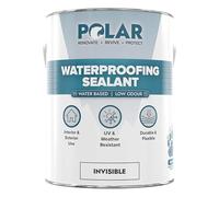 Polar LeakFix Waterproofing Sealant Paint - Clear Waterproof Sealer - 2.5L | One-Coat Clear Waterproof Sealant - For Masonry, Brick, Stone, Concrete, Tile & Wood - UV Resistant - Invisible Finish