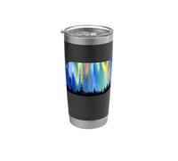 Polar Lights Aurora Borealis Forest Vacation Stainless Steel Insulated Tumbler
