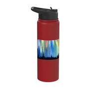 Polar Lights Aurora Borealis Forest Vacation Stainless Steel Insulated Water Bottle