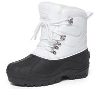 Polar Mens Short Nylon Mesh With Overlay Duck Waterproof Sole Lace Up Winter Snow Boots - UK12/EU46