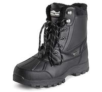 Polar Mens Thinsulate Fully Lined Waterproof Deep Tread Durable Rubber Shell Thermal Winter Rain Snow Boots - Black - UK9/EU43 - YC0693