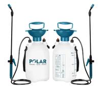 Polar Pump Action Garden Sprayer - 5 Litre - Garden Pressure Spray Gun With Safety Valve - Adjustable Comfort - 1.3m Hose Wand - Use With Weed Killer, Pesticides, Herbicides