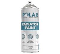 Polar Radiator Spray Paint - 400ml, White - 3-in-1 Primer, Under- & Topcoat - Heat Resistant up to 170°C - For Radiators, Hot Pipes & Towel Rails - Satin Finish