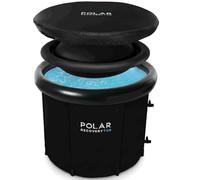 Polar Recovery 2.0 Ice Bath - Upgraded 2025 Award-Winning 370L Portable Cold Plunge Tub with Rain-Repellent Lid & Dual Valves - Chiller-Compatible Ice Bath Tub for Athletes & Cold Water Therapy