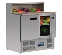 Polar Refrigerated Pizza Prep Counter with Marble Top 288Ltr - G603 Catering