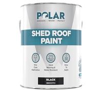 Polar Shed Roof Paint - Black 2.5 litres | Instant Waterproofing Protection for Felt, Shed & Garage Roofs | Smooth & Decorative Finish | Durable Shed Paint for Exterior Use