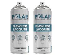 Polar Specialist Coatings Clear Gloss Flawless Lacquer Spray - 2 x 13.5fl. oz - Clear Coat Spray Paint - Non-Yellowing & Scratch Resistant - Interior & Exterior Surfaces for Wood, Metal, Plastics