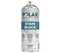 Polar Stain Block Spray - 1 x 400 ml | Matt White | Prevents & Removes Stains, Grease, Water Marks & Rust on Internal Walls & Ceilings | Primer Spray for Wood, Plastic, Tiles, & Painted Surfaces