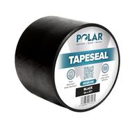 Polar TapeSeal Black - 4" x 5 ft | Rubberised Waterproof Tape for Leaks & Cracks on Roofs, PVC Pipes, Downpipes, Plumbing & Gutters | All-Purpose Indoor & Outdoor Sealant Tape for Lasting Protection