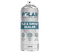 Polar Tile & Grout Sealer Clear Spray - 400ml - Instantly Waterproofs and Protects Floor Tile Grout on Bathroom, Shower & Kitchen Tiles, Stone Masonry - For Interior & Exterior Surfaces
