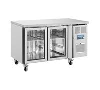 Polar U-Series 2 Door Counter Fridge with Glass Doors