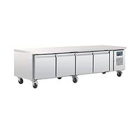 Polar U-Series Four Door Chef Base Counter Fridge DA464, 262Ltr