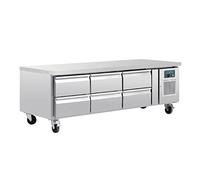 Polar U-Series Six Drawer Chef Base Fridge, Stainless Steel, DA465, 6x 1