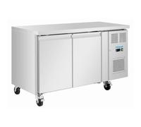 Polar U-Series Slimline Double Door Counter Fridge 155Ltr, UA105
