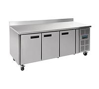 Polar U-Series Triple Door Counter Freezer 417Ltr, Stainless Steel