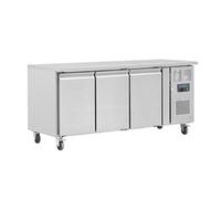 Polar U-Series Triple Door Counter Fridge, 417 Ltr
