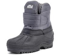 POLAR Unisex Kids Single Strap Thermal Winter Snow Hiking Outdoor Nylon Boots - Grey - UK6/EU39 - YC0461