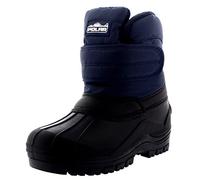 POLAR Unisex Kids Single Strap Thermal Winter Snow Hiking Outdoor Nylon Boots - Navy - UK6/EU39 - YC0462