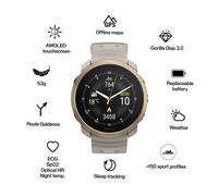 Polar Vantage M3 Watch One Size Greige / Gold