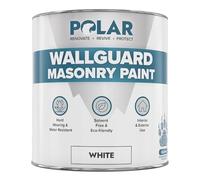Polar Wallguard White Masonry Paint Exterior - 500 ml | Waterproof Coating for Brick, Concrete, Stone, Pebbledash, and Ironwork | High Durability and Superior Protection for Exterior Walls