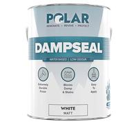 Polar Water Based Damp Seal - 5 Litres, White - Low Odour, Solvent Free, Damp Proofing Paint, Stain Blocker - Interior Walls & Ceilings - Smooth Matt Multi-Surface Finish